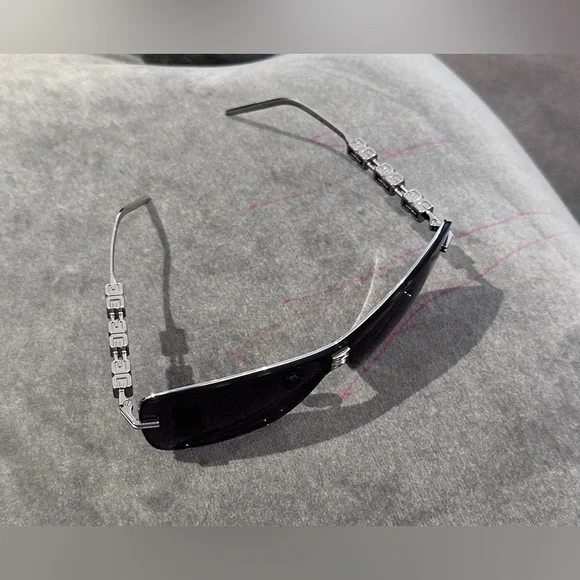 Givenchy Silver and Black 4G Sunglasses
